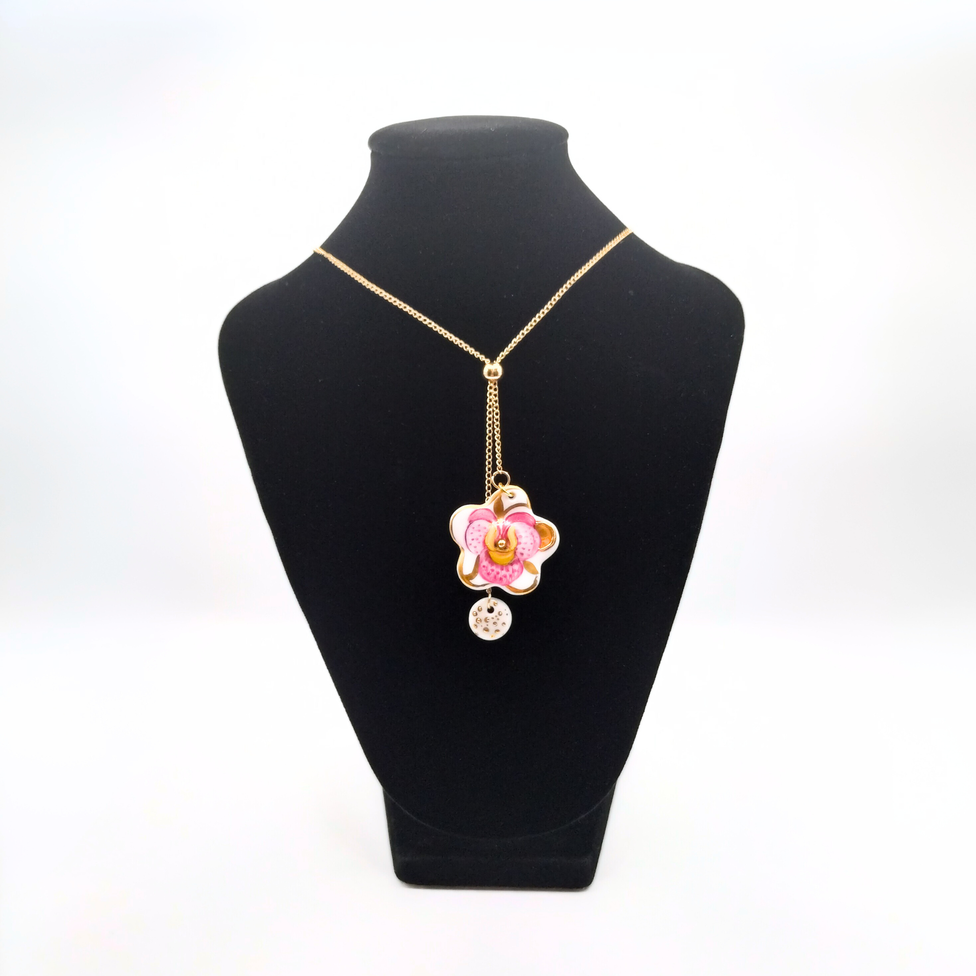 Collier Fleur Pépite - Orchid