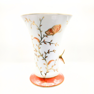Vase Ombeline avec papillon - Papillon Infini Orange