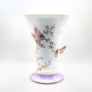 Vase Ombeline avec papillon - Papillon Infini Violet
