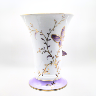 Vase Ombeline avec papillon - Papillon Infini Violet