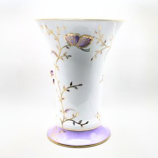 Vase Ombeline avec papillon - Papillon Infini Violet