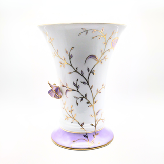 Vase Ombeline avec papillon - Papillon Infini Violet