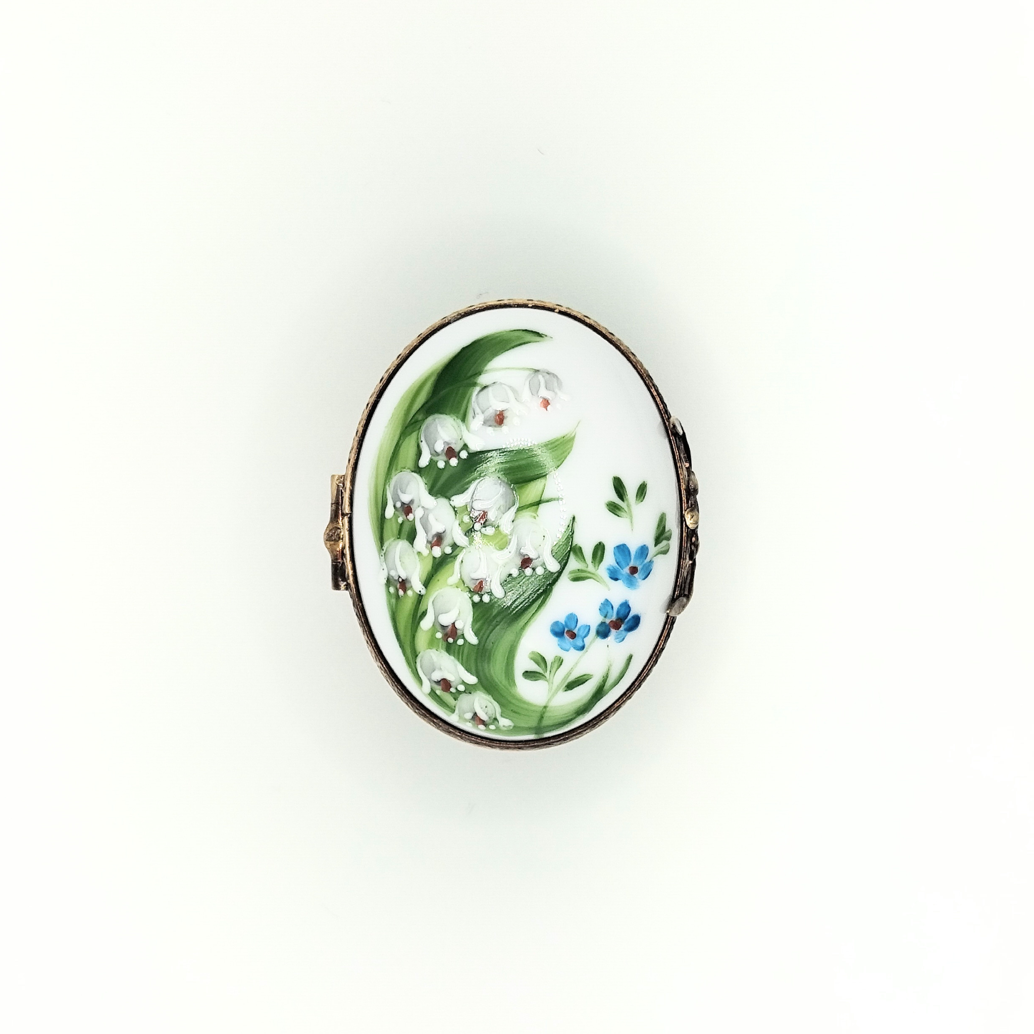 Boîte Ovale Basse - Muguet du Bonheur