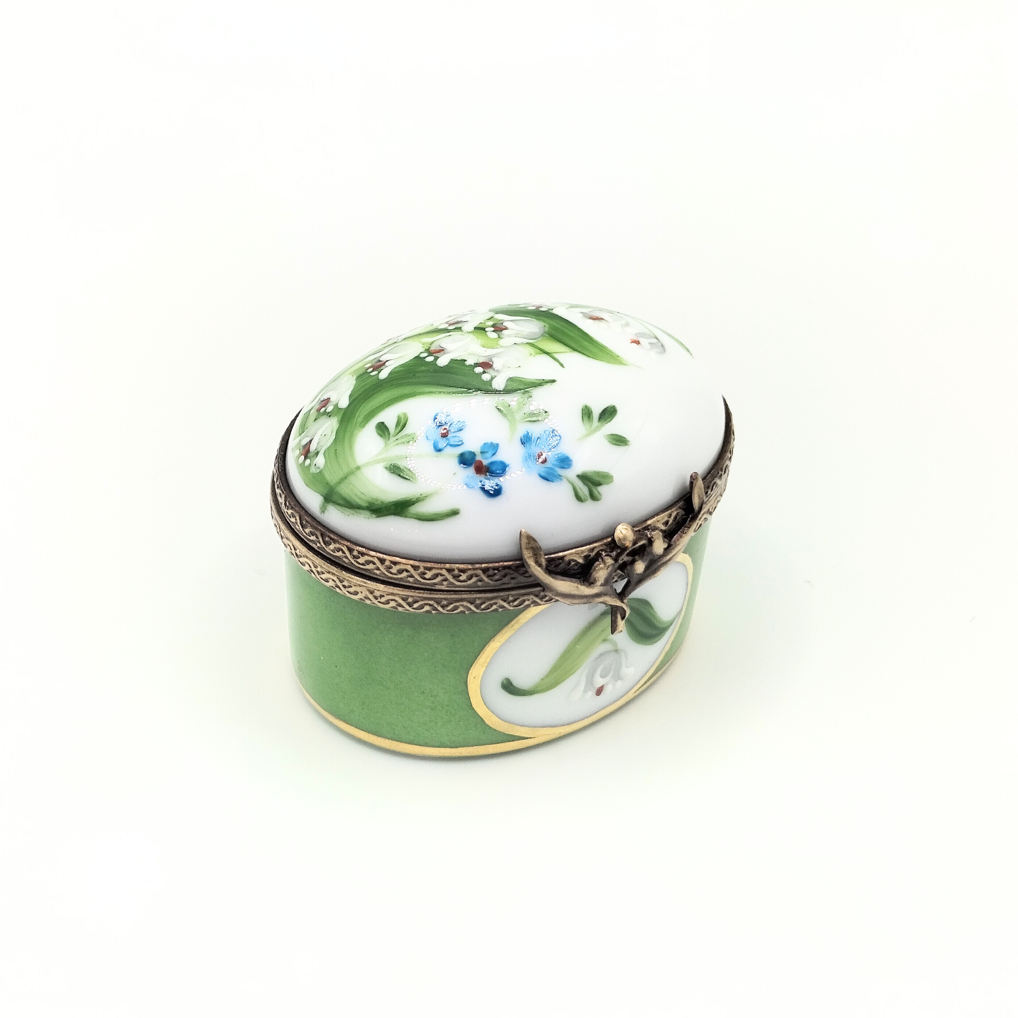 Boîte Ovale Basse - Muguet du Bonheur
