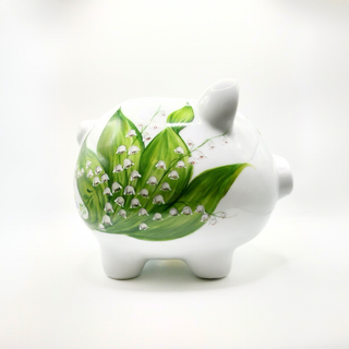 Tirelire 15,5 cm Muguet du Bonheur