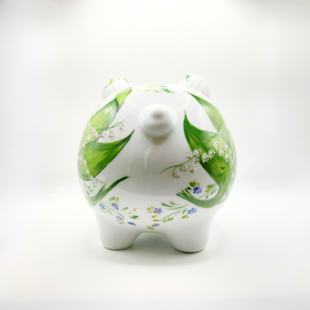 Tirelire 15,5 cm Muguet du Bonheur