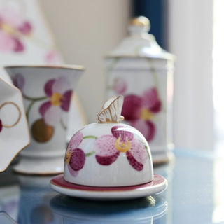 Butter dish Orchid