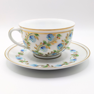 Madame De Pompadour Blue Round Teacup