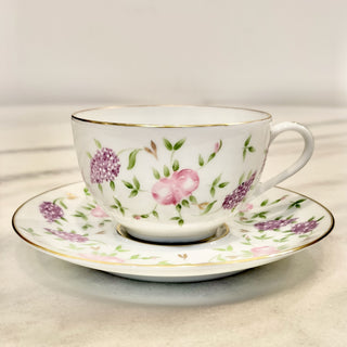Roses and Lilacs Round Tea Cup