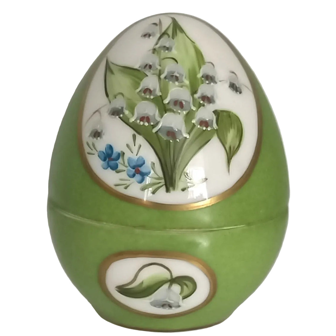 Oeuf bride 6.5 Muguet du Bonheur vert muguet
