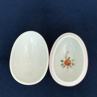 Oeuf couché bride Marie-Antoinette rose