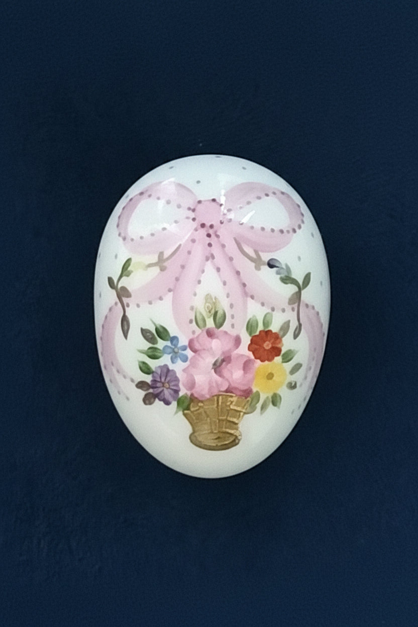 Oeuf couché bride Marie-Antoinette rose
