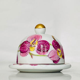 Butter dish Orchid