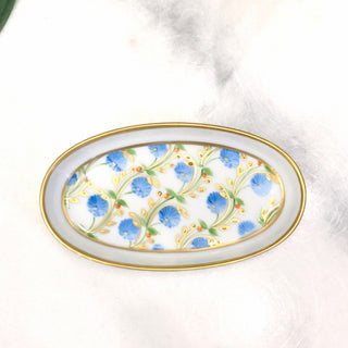 Madame De Pompadour Bleue Oval Dish